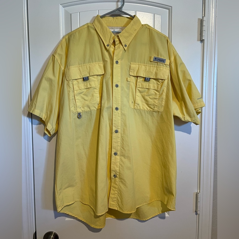 Columbia Men's Yellow PFG Shirt